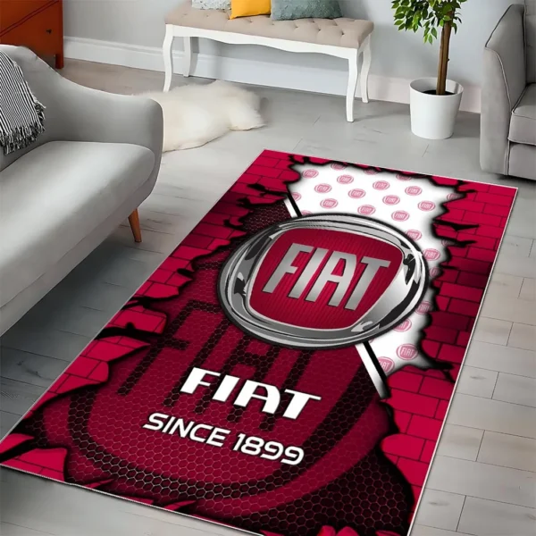 Fiat Super Cars H2RUG0813245813 Area Rug, Carpet Floor Decor Home