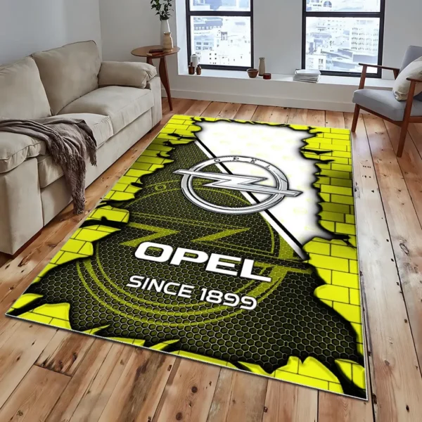 Opel Super Cars H2RUG0813245822 Area Rug, Carpet Floor Decor Home