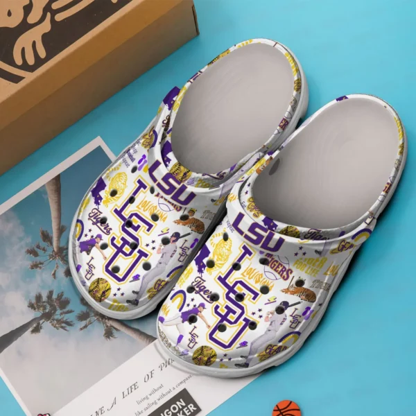 LSU Tigers NCAA Sport Crocs Crocband Clogs