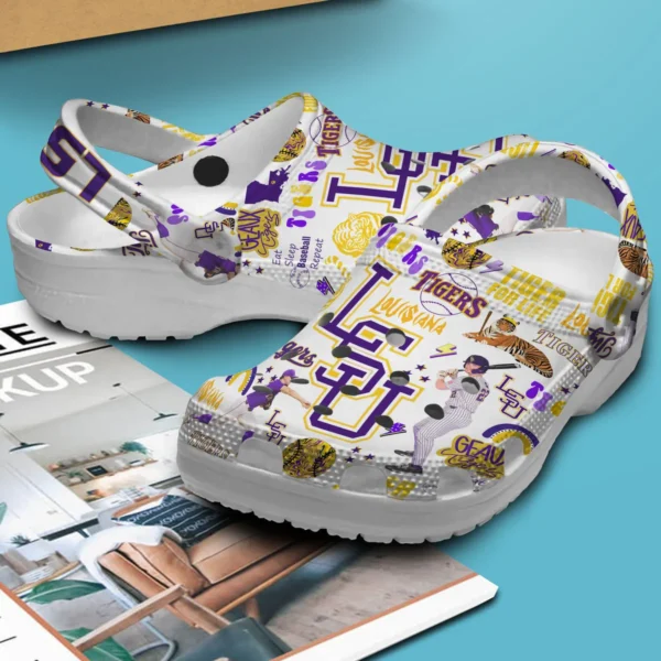 LSU Tigers NCAA Sport Crocs Crocband Clogs