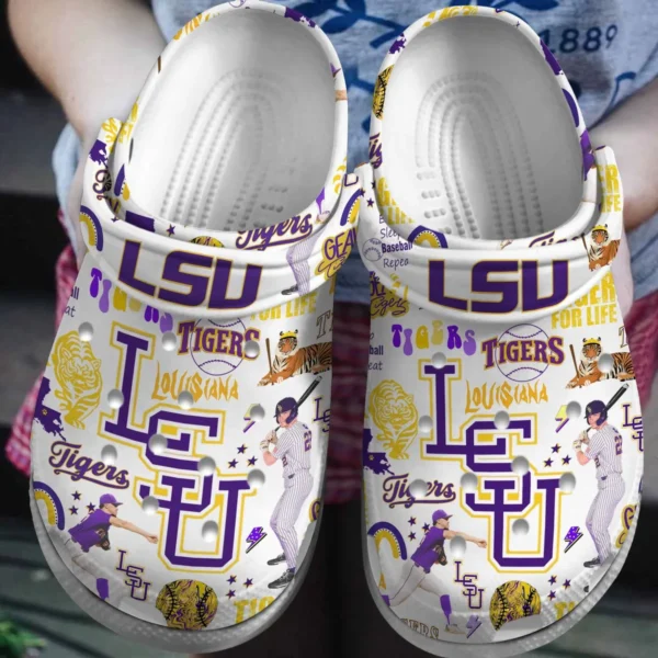 LSU Tigers NCAA Sport Crocs Crocband Clogs